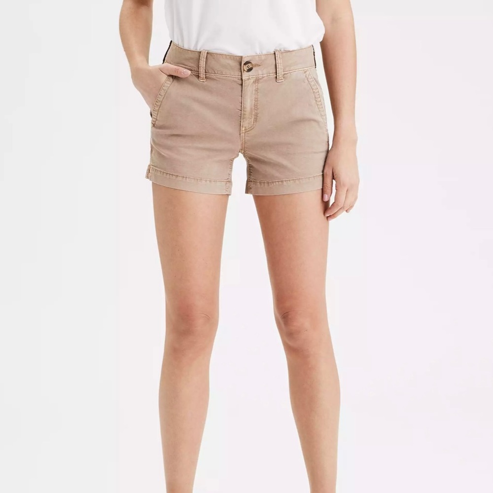 Khaki Midi Short
